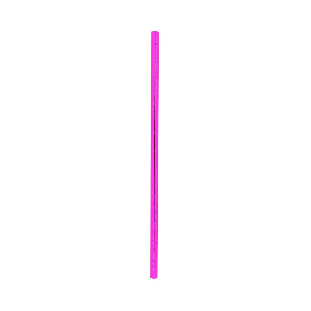 Straws, 7.75 Inch, Paper, Metallic Magenta, Biodegradable,1 - 25 COUNT