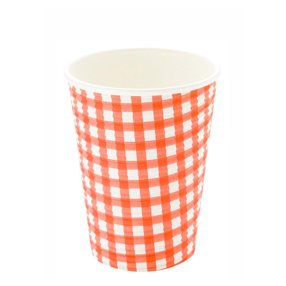 Cups, Hot, 12 Ounce, Paper, Picnic Print, Spiral Wall,1 - 25 COUNT