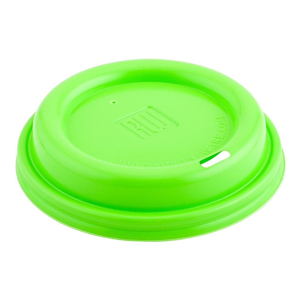 Lids, Dome, Sip-Thru, Plastic, Lime Green, for 8/12/16/20 Ounce Cups,1 - 25 COUNT