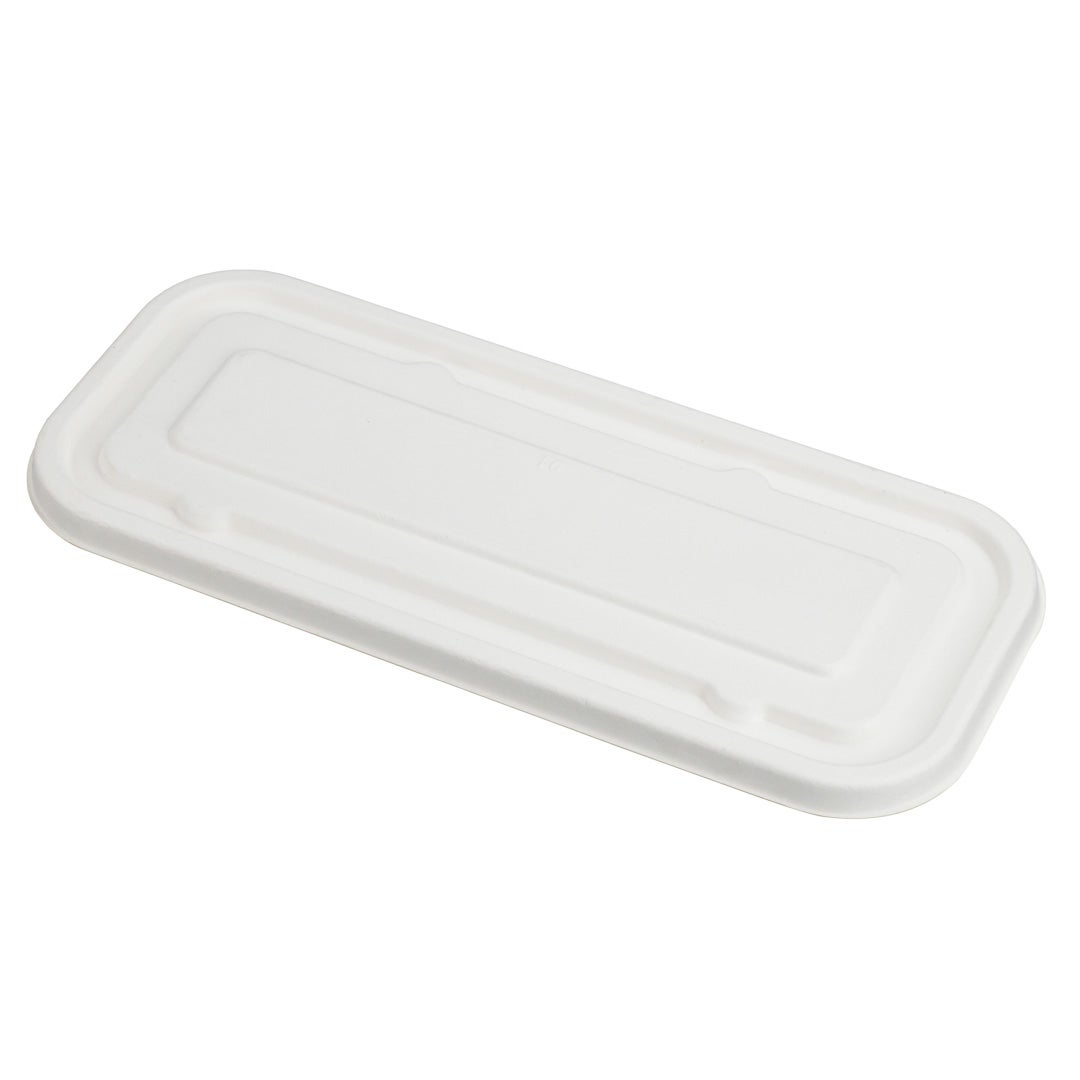 Lids, Pulp Tek, Bagasse, White, fits 17 Ounce Catering Container,1 - 100 COUNT