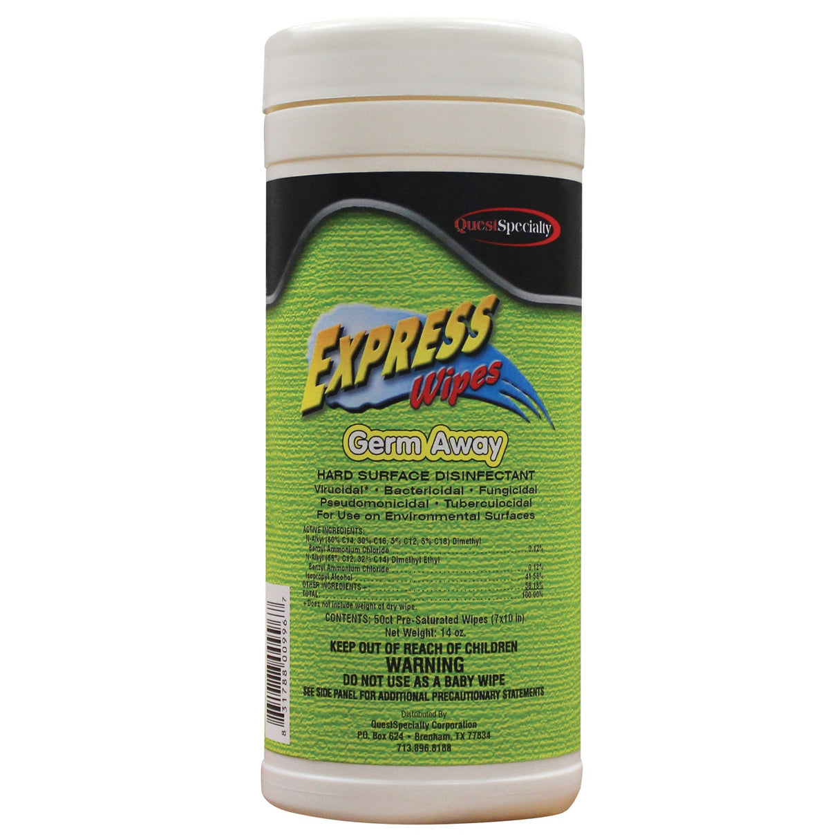 Cleaner & Disinfectant, Hard Surface, Wipes,6 - 50 COUNT