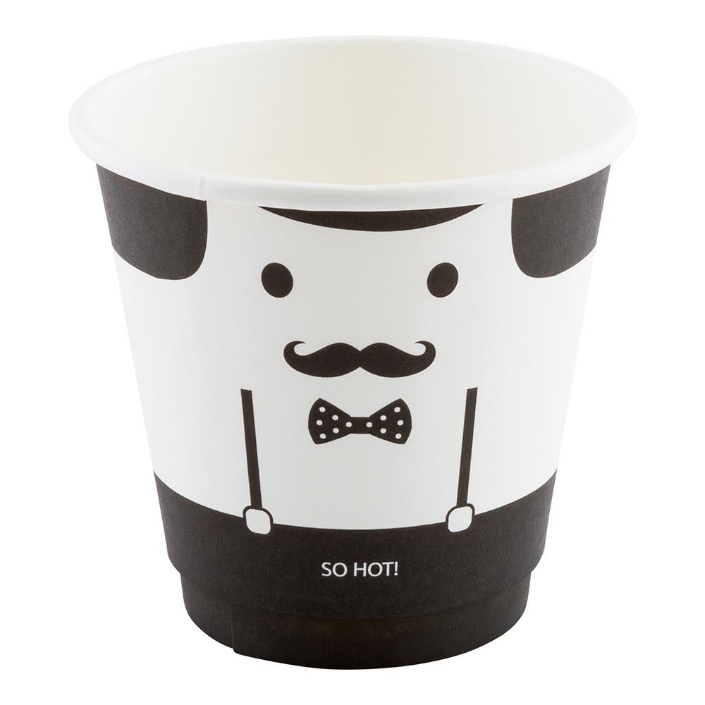 Cups, Hot, 8 Ounce, Paper, Monsieur, Double Wall,1 - 25 COUNT