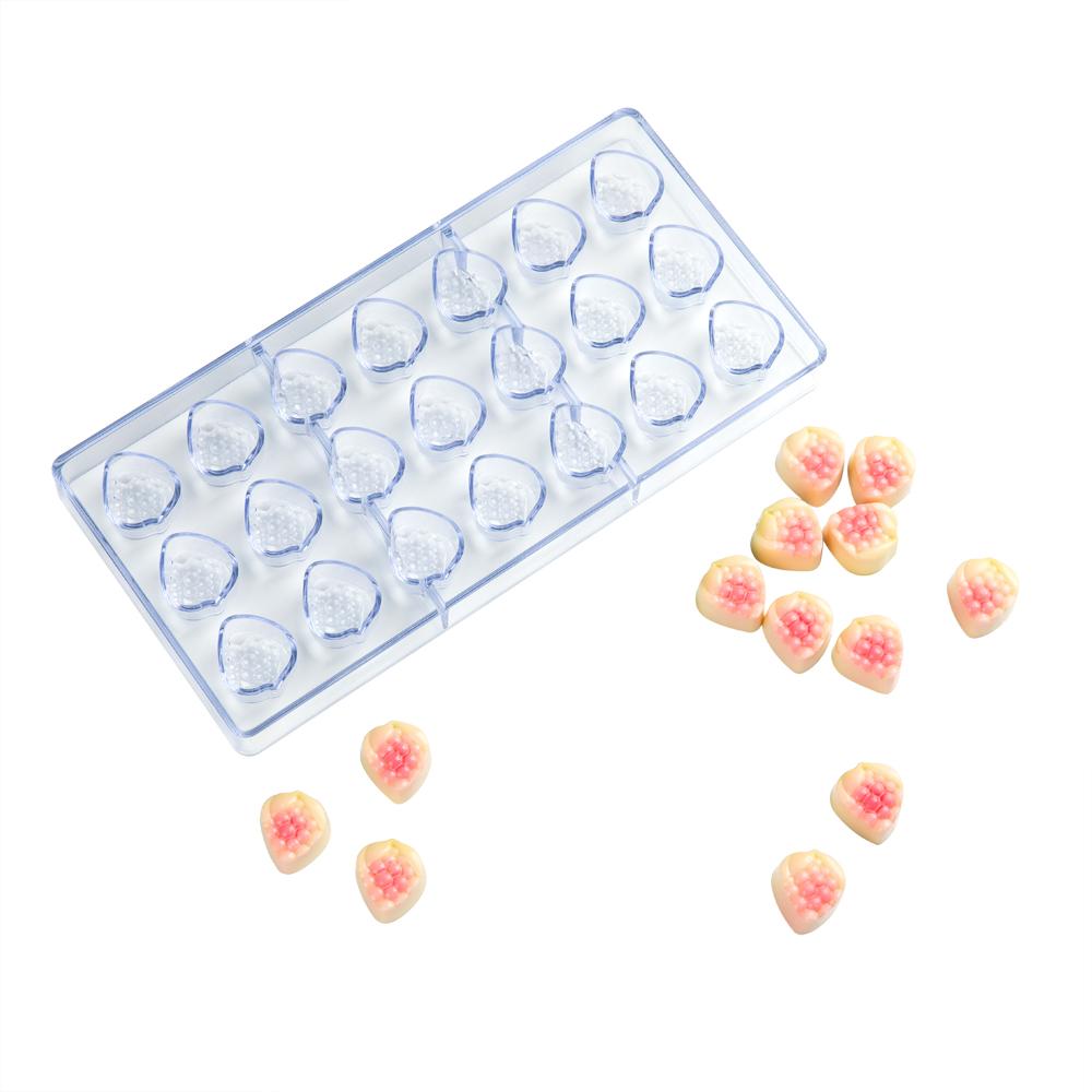 Mold, Candy, 21-Compartment, Berry, Pastry Tek Polycarbonate,1 - 1 EACH