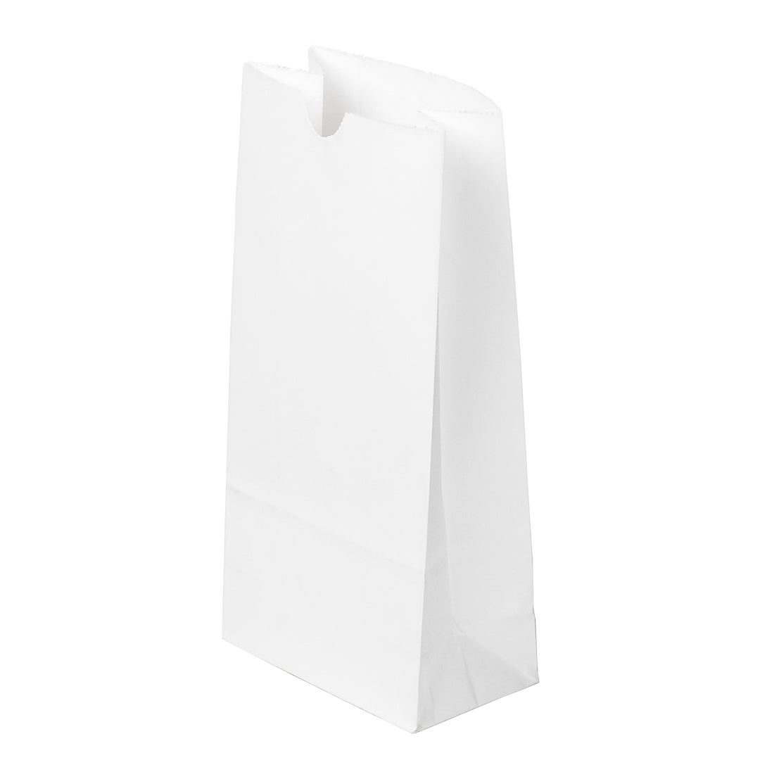 Bags, 4.25 x 2.25 x 8.5 Inch, Paper, White,1 - 100 COUNT