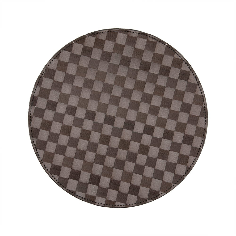 Placemats, 15 Inch, Dark Brown, Round, Macroweave,1 - 6 COUNT