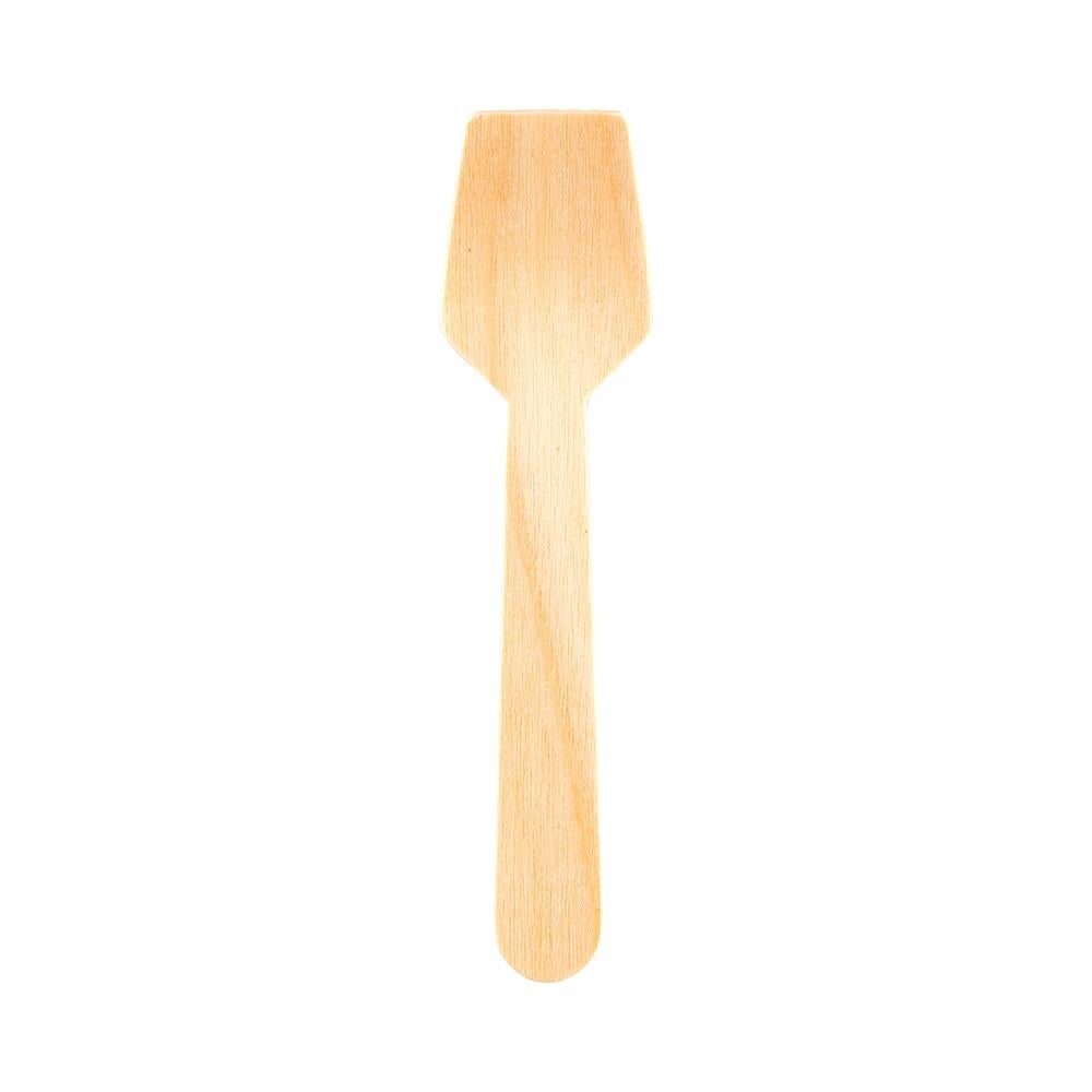 Spoons, Taster, Square, Wood, Natural, 3.75 Inch,1 - 100 COUNT