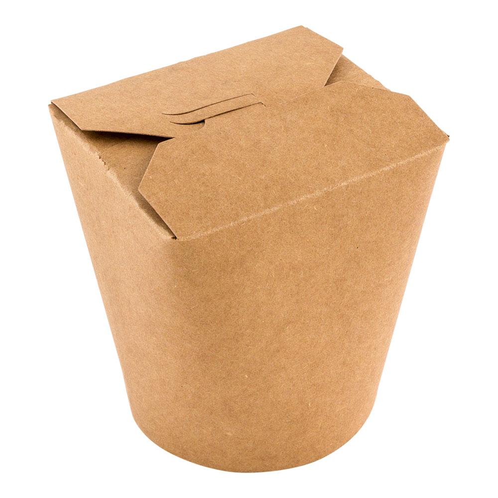Containers, Noodle Take-Out, 32 Ounce, Paper, Kraft, Round,1 - 50 COUNT