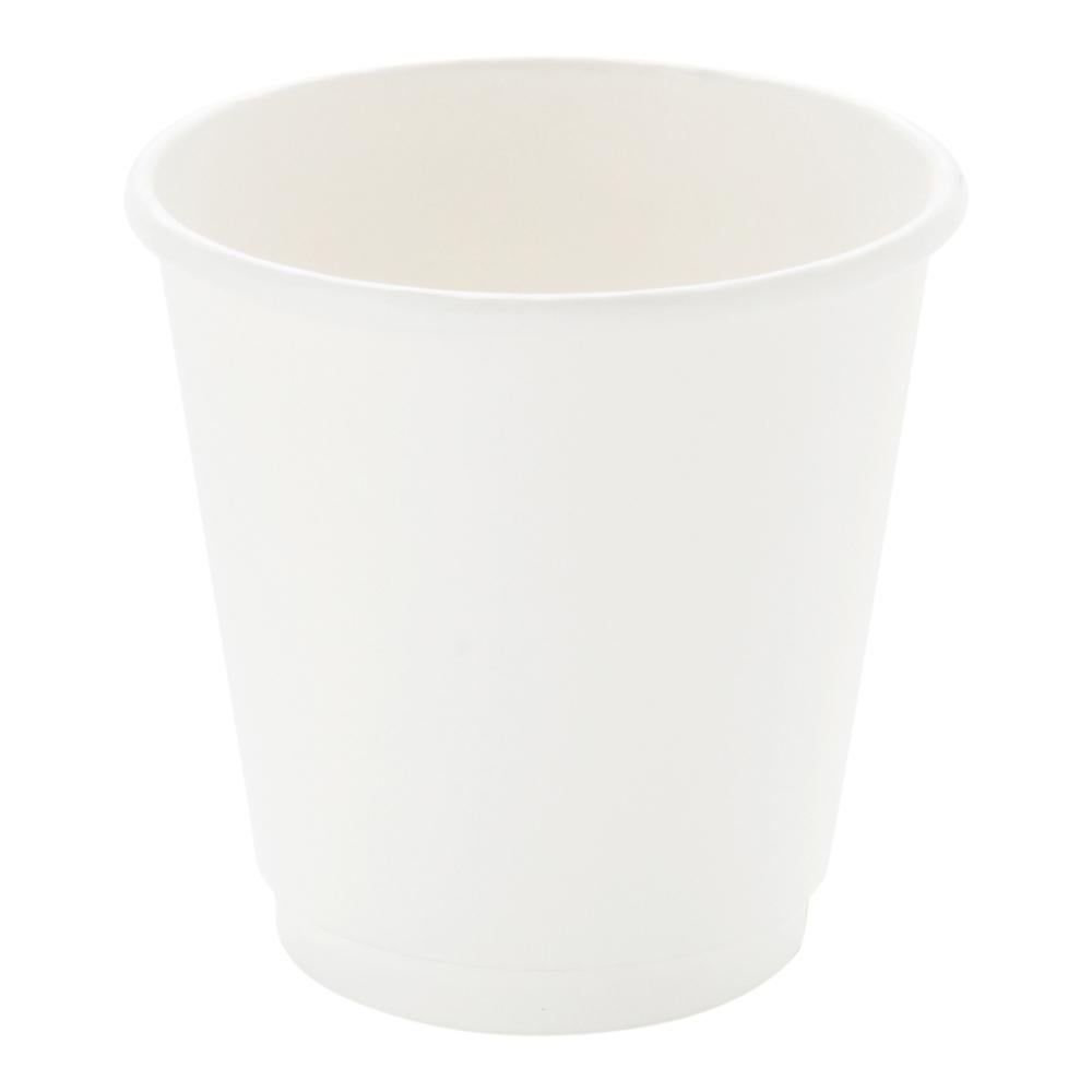 Cups, Hot, 8 Ounce, Paper, White, Double Wall,1 - 25 COUNT