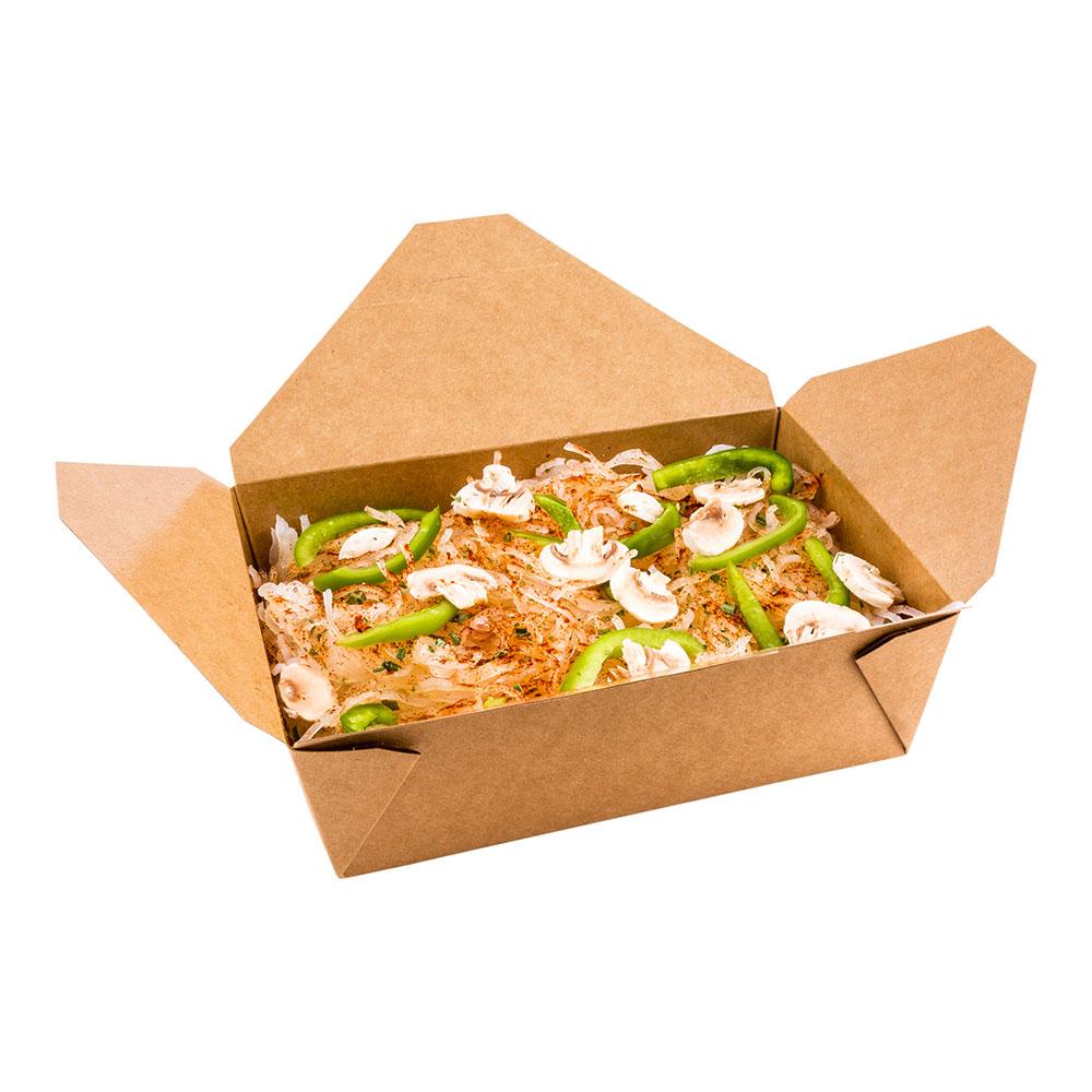 Containers, Take-Out, 71 Ounce, Paper, Kraft, Rectangular, 8.5 x 6.25 x 2.5 Inch,1 - 50 COUNT