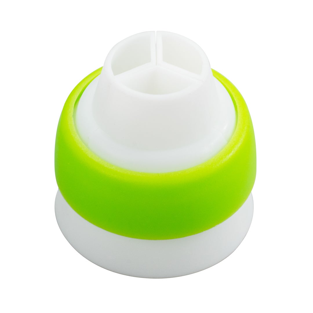 Piping Tip Coupler, Russian, Plastic, Tri-Color,1 - 1 EACH