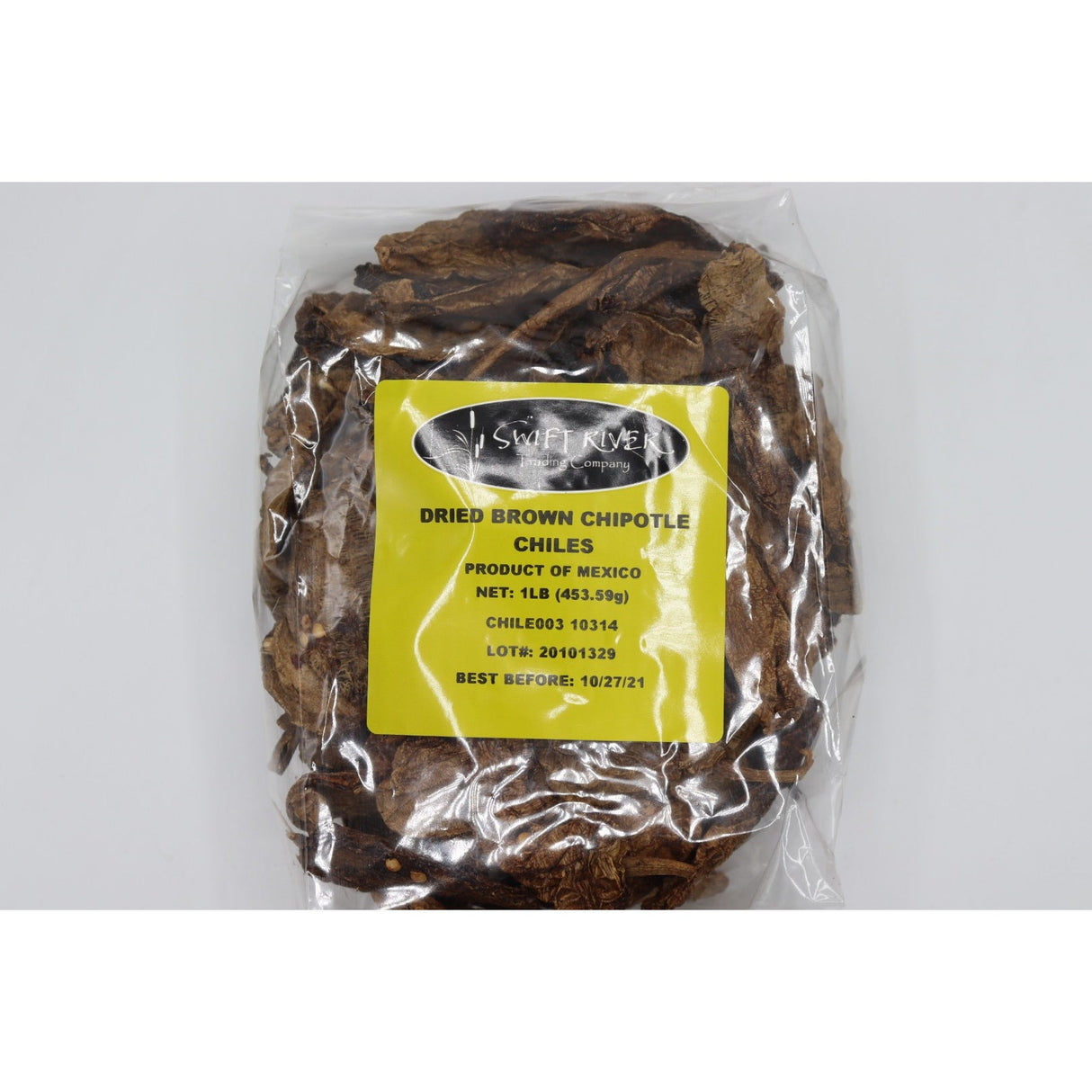 Peppers, Chipotle Brown Chili, Whole, Dried, Bulk,1 - 1 POUND