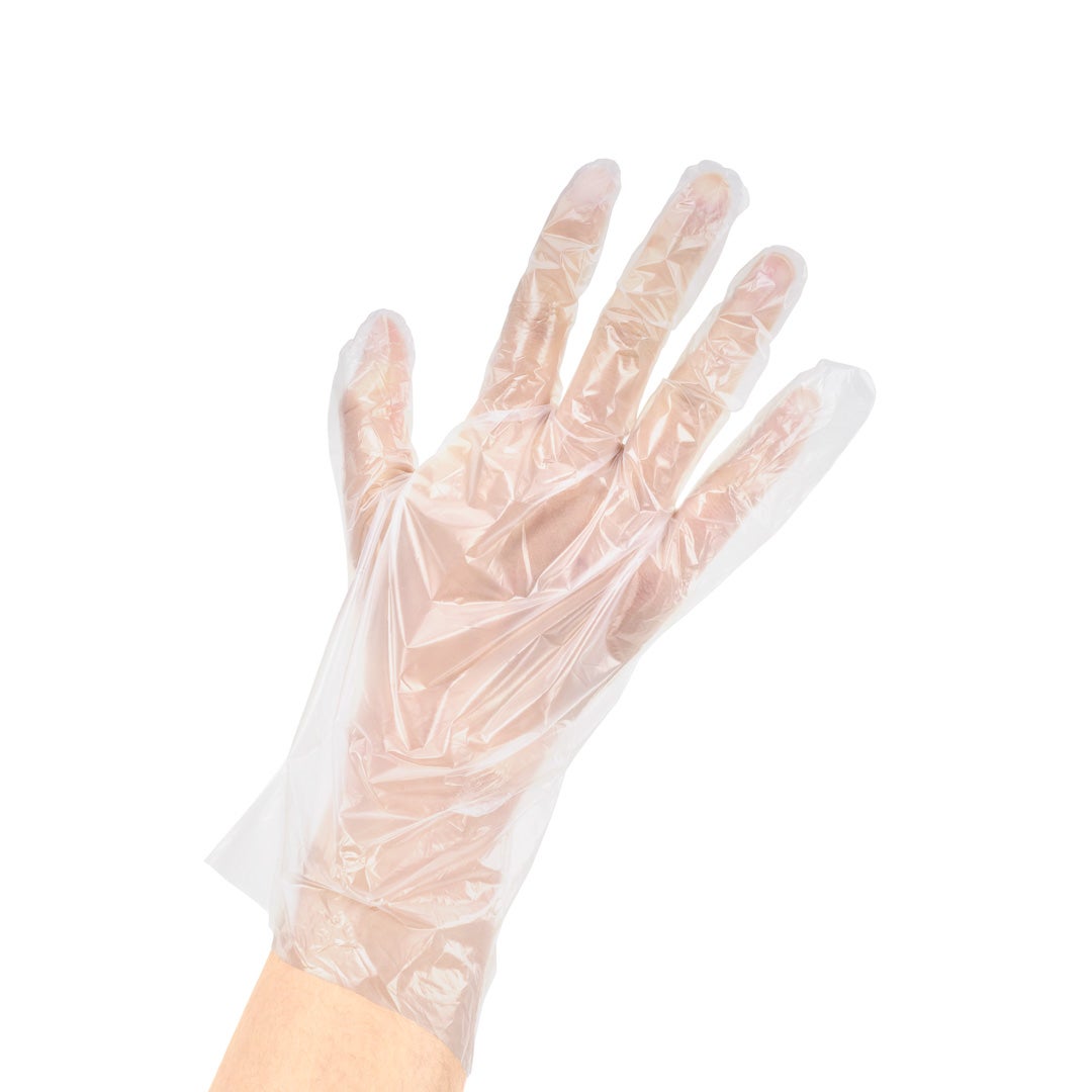 Gloves, Poly, Small, Powder-Free, Clear, Compostable,1 - 100 COUNT