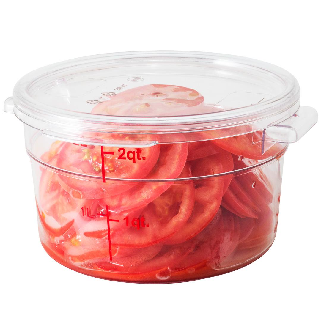 Lid, Storage, Clear, for 2 & 4 Quart Containers,1 - 1 EACH