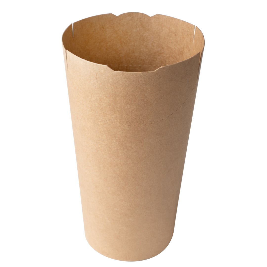 Cups, French Fry, 20 Ounce, Paper, Kraft,1 - 100 COUNT
