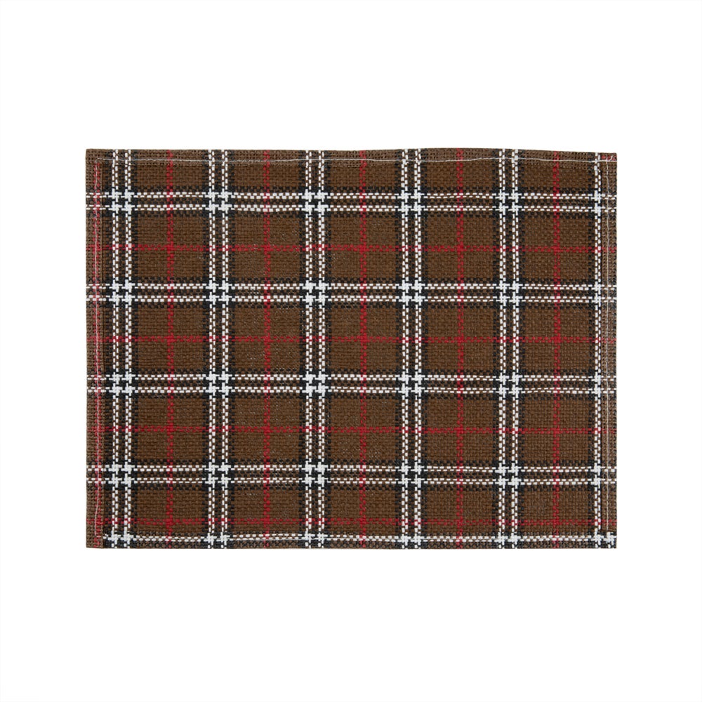 Placemats, 16 x 12 Inch, Vintage Windowpane Plaid, Rectangular,1 - 6 COUNT