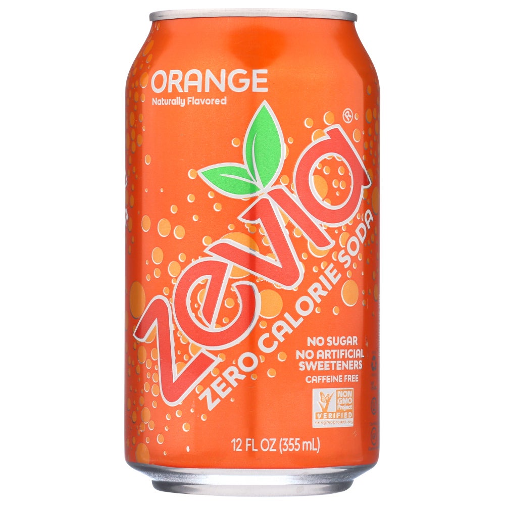 Soft Drink, Orange, Zero Calorie, Single-Serve, 12 Fluid Ounce,4 - 6 COUNT