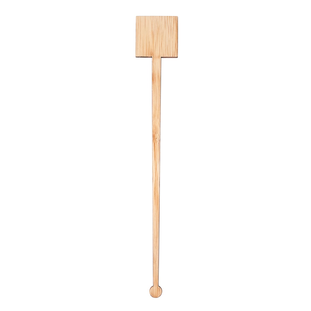 Stirrer, 7 Inch, Bamboo, Natural, Square-Top,1 - 100 COUNT