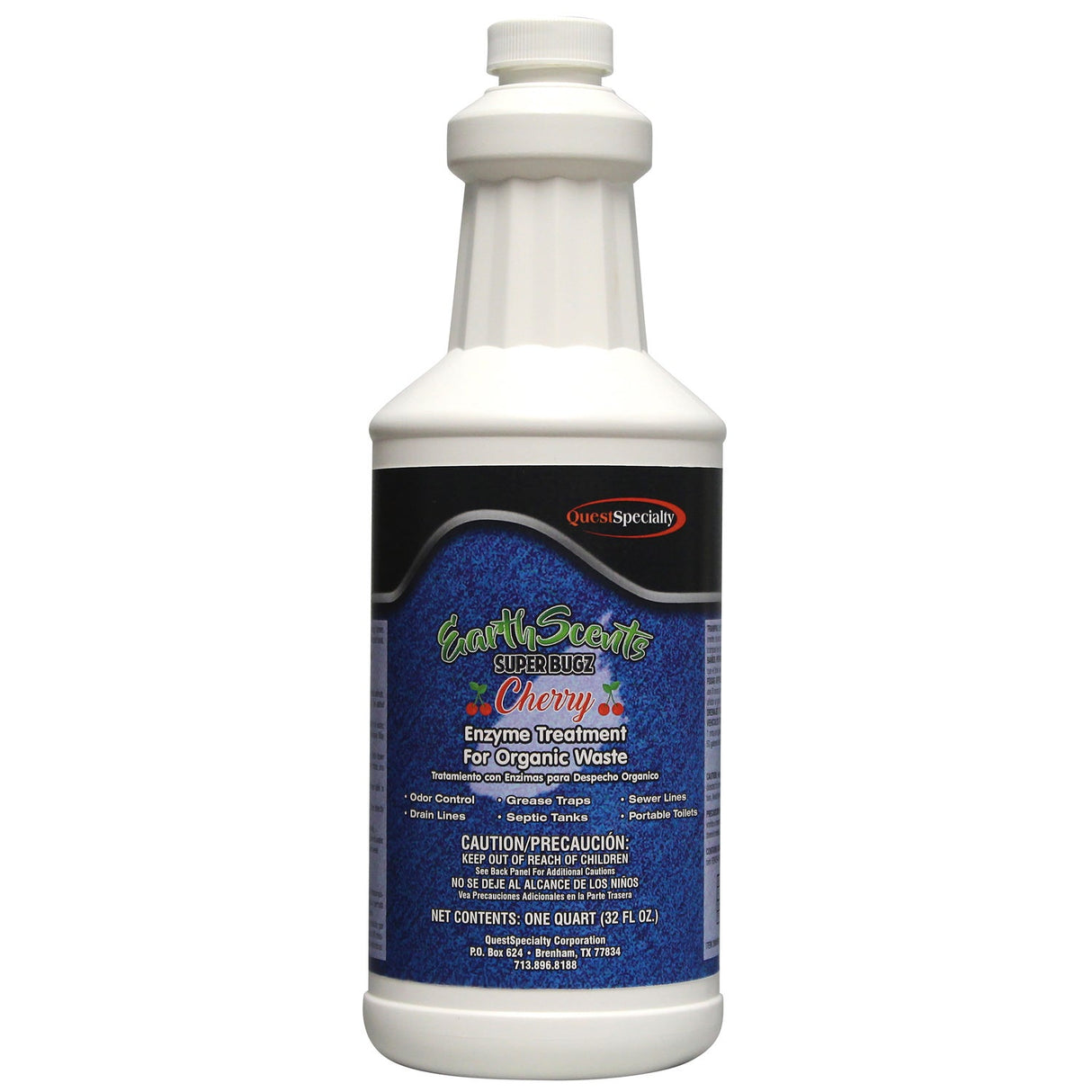 Drain Digestant, Bacterial, Cherry, Earth Scents Superbugz, with Enzyme,12 - 1 QUART