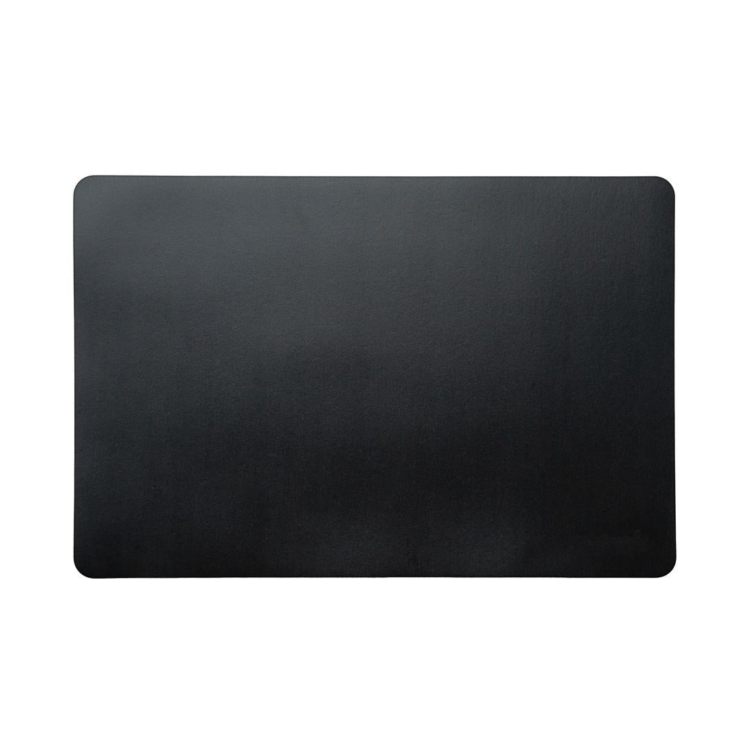 Placemats, 16 x 12 Inch, Vinyl, Black, Rectangular,1 - 6 COUNT