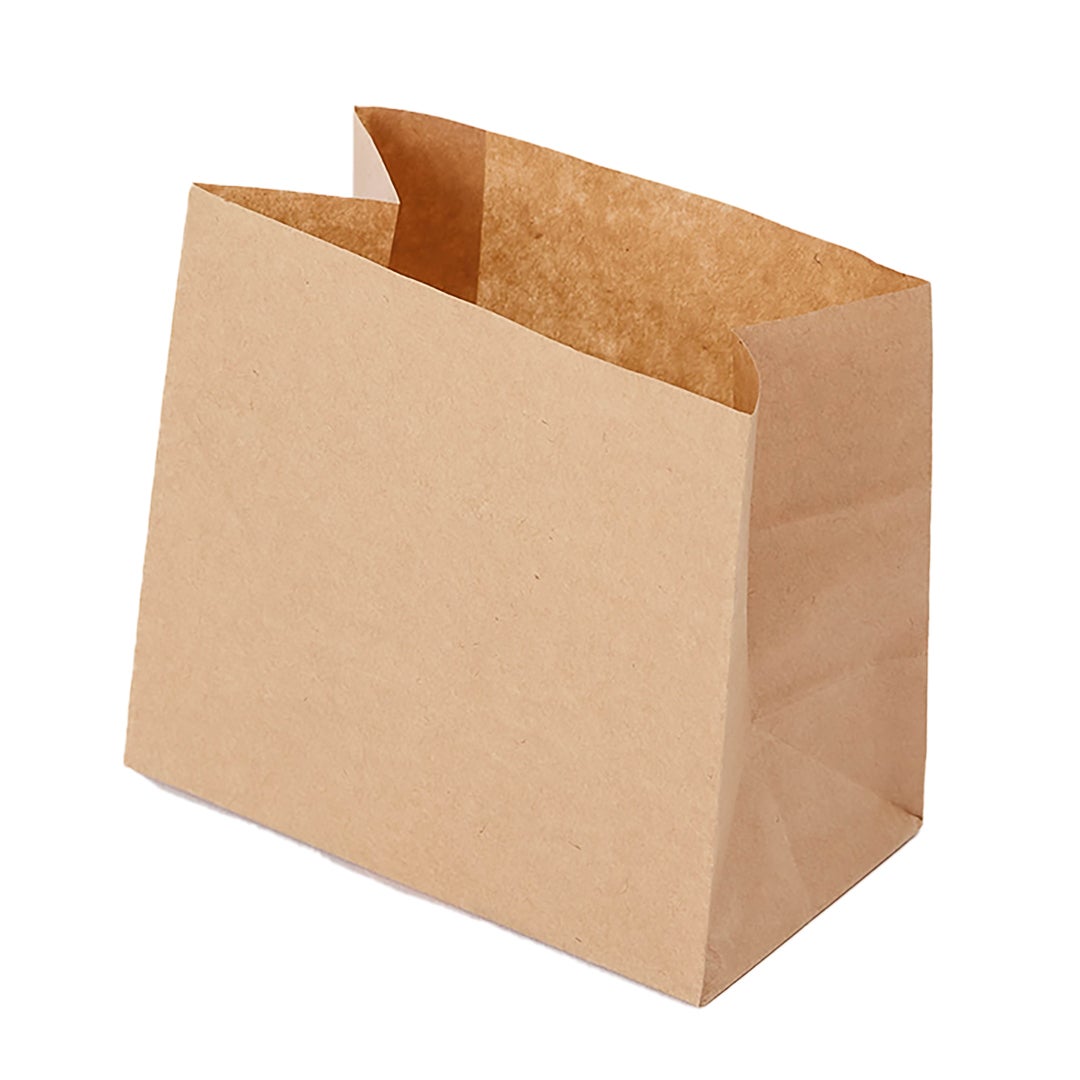 Bags, Snack, 4.25 x 2.5 x 3.75 Inch, Paper, Kraft,1 - 100 COUNT