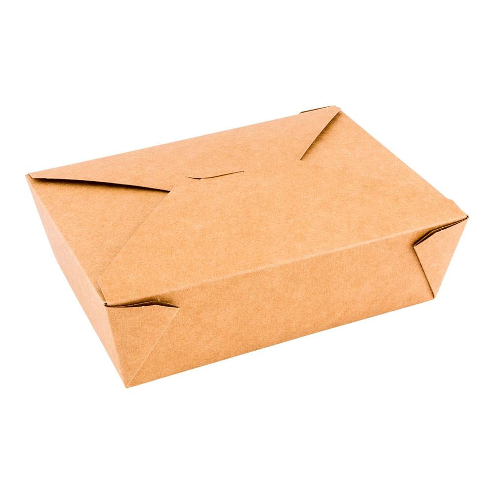 Containers, Take-Out, 71 Ounce, Paper, Kraft, Rectangular, 8.5 x 6.25 x 2.5 Inch,1 - 50 COUNT