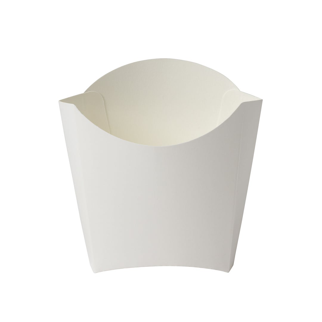 Cups, Fry, 4.5 x 3.25 x 3.75 Inch, Paper, White,1 - 100 COUNT