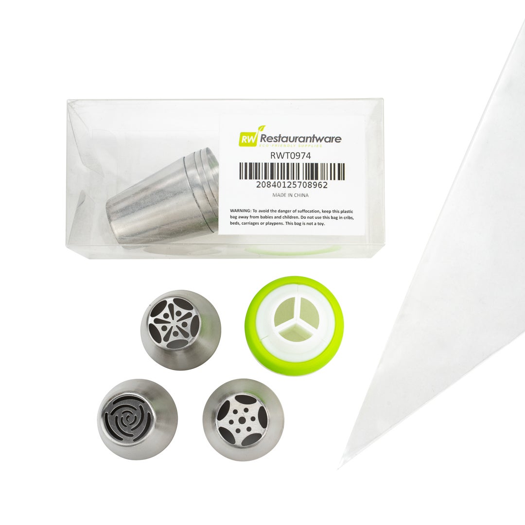 Piping Tip Set, Russian, 18-Piece, Stainless Steel,1 - 7 COUNT