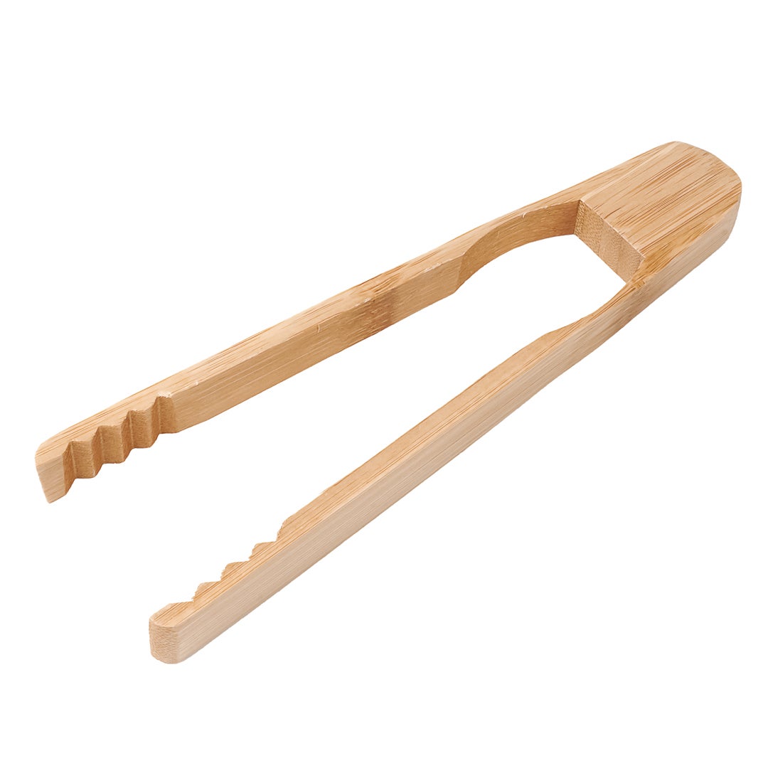 Tongs, Serving, 7 Inch, Bamboo, Natural, Ridged,1 - 100 COUNT