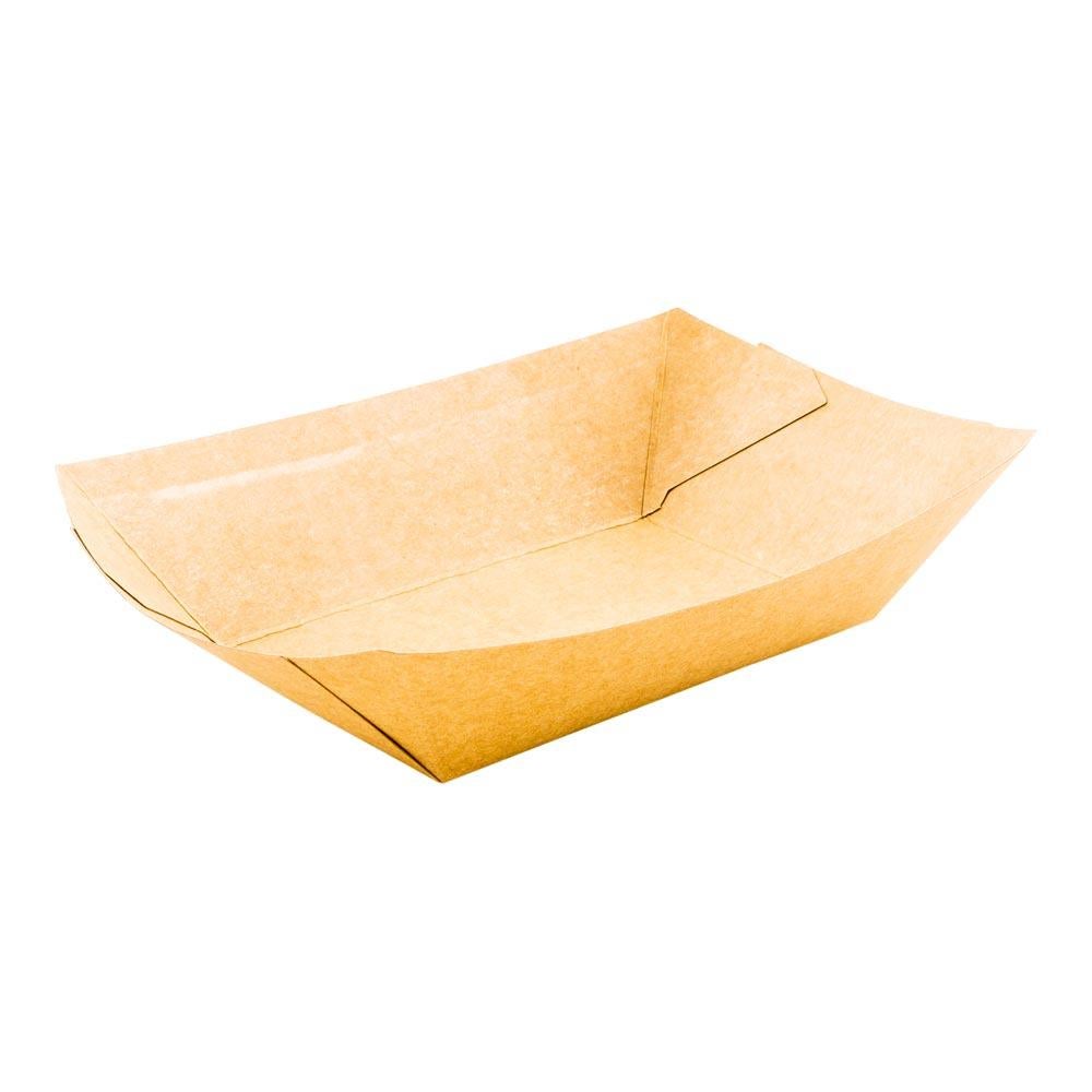 Trays, Food, 4.25 x 2.75 x 1.50 Inch, Paper, Kraft, Boat,1 - 50 COUNT