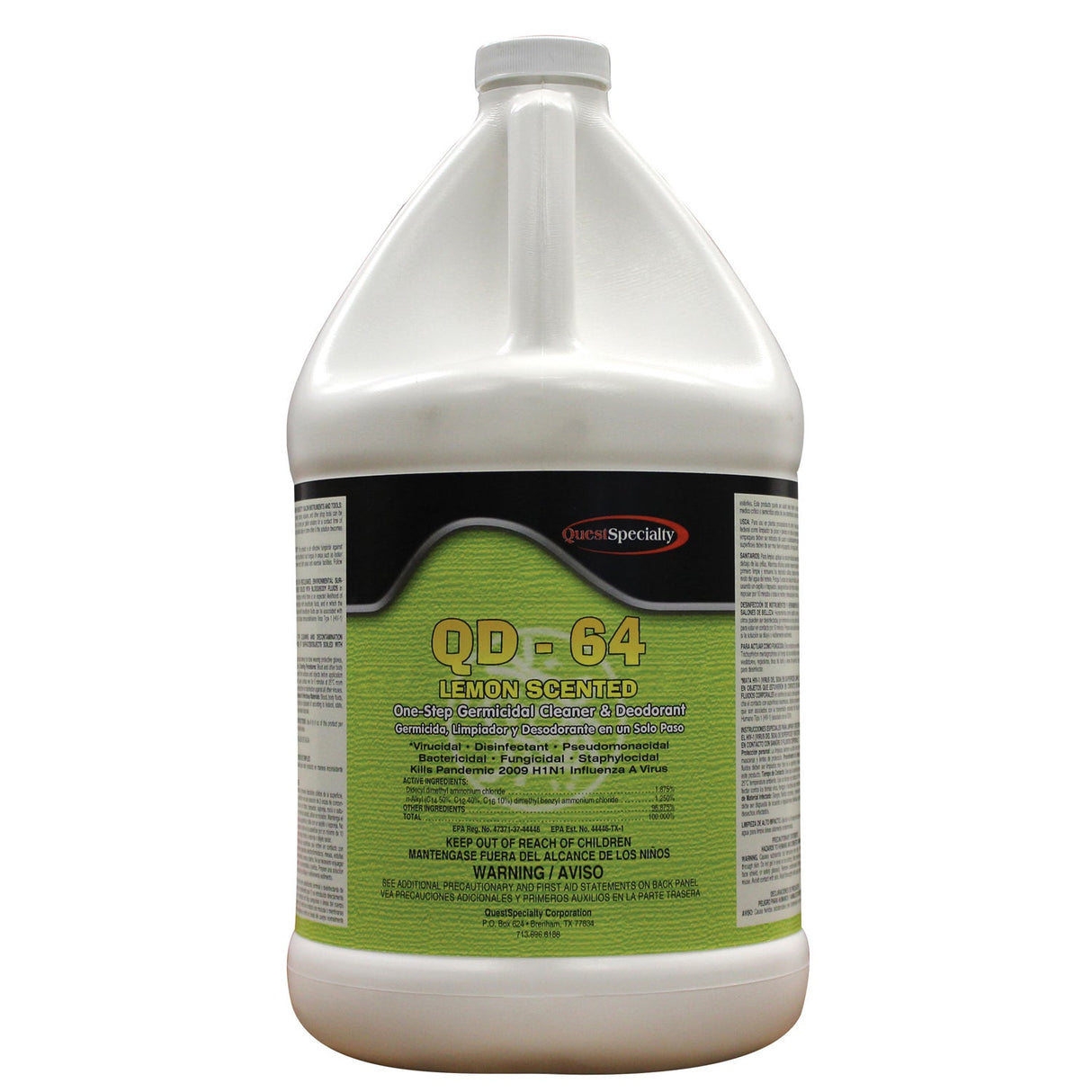 Cleaner & Disinfectant, Ready-to-Use, Liquid, Lemon,4 - 1 GALLON