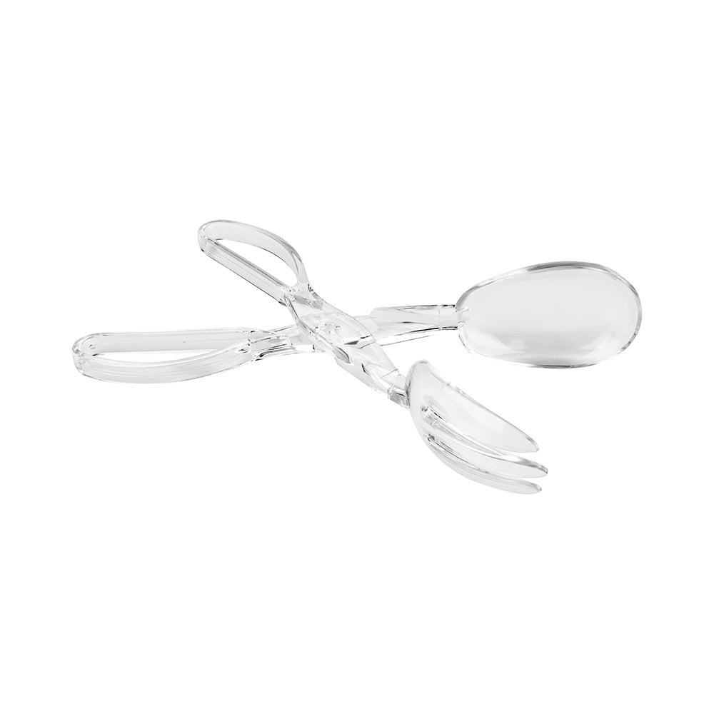 Tongs, Salad, 12 Inch, Plastic, Clear, Recyclable,1 - 10 COUNT