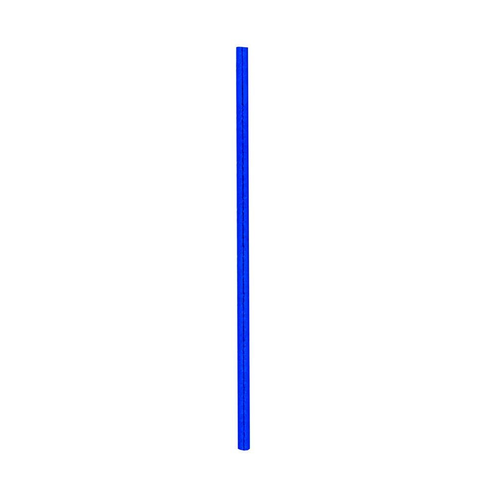 Straws, 7.75 Inch, Paper, Metallic Cobalt, Biodegradable,1 - 25 COUNT