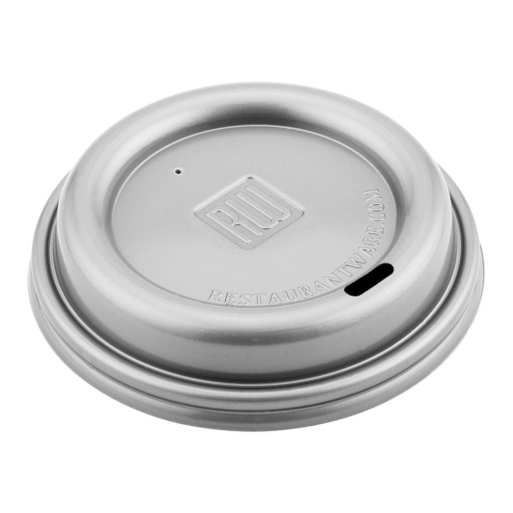Lids, Dome, Sip-Thru, Plastic, Pewter Gray, for 8/12/16/20 Ounce Cups,1 - 25 COUNT