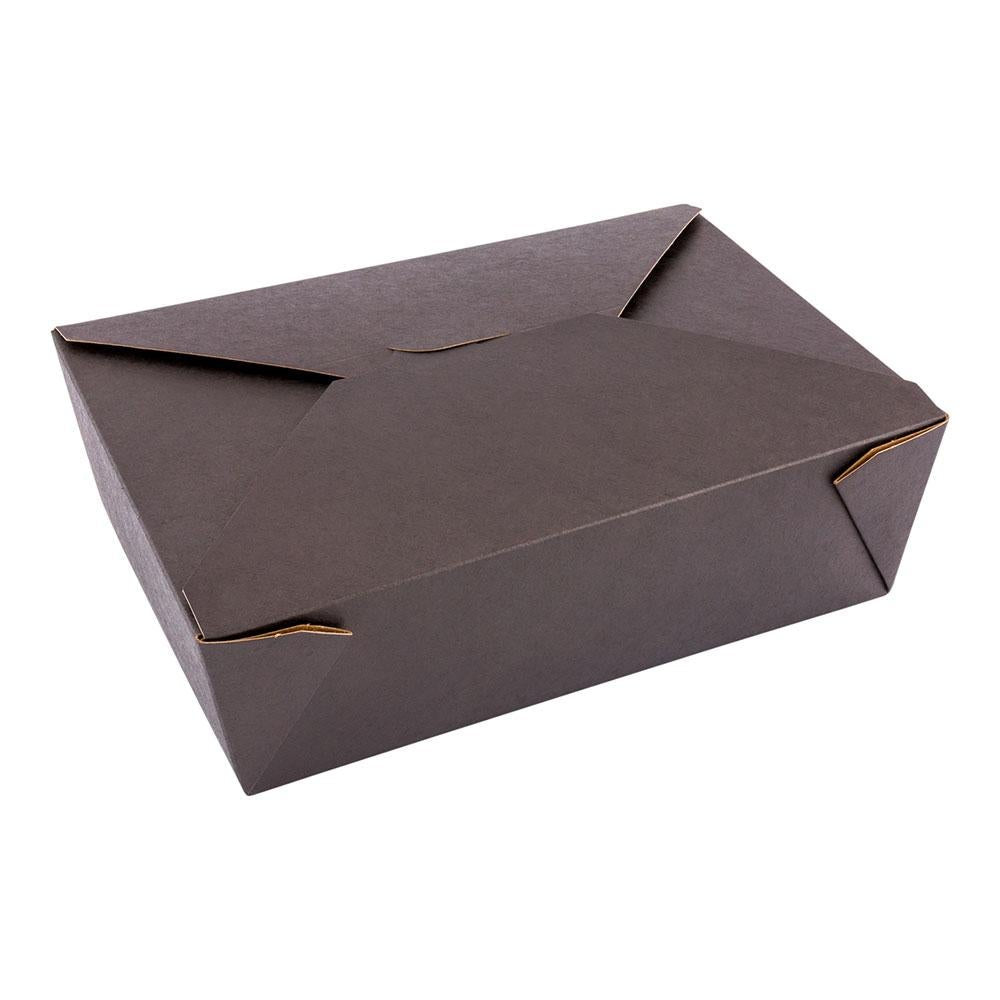 Containers, Take-Out, 71 Ounce, Paper, Black, Rectangular, 8.5 x 6.25 x 2.5 Inch,1 - 50 COUNT