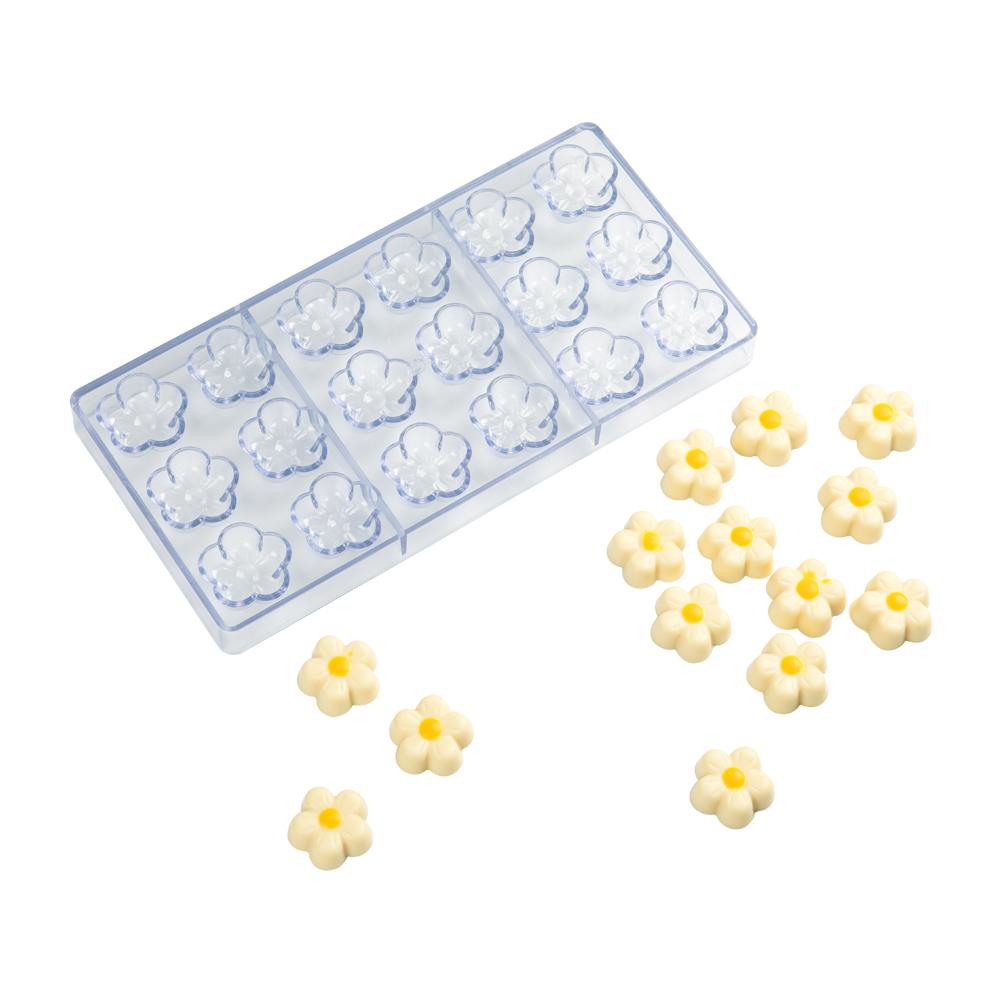 Mold, Candy, 18-Compartment, Flower, Pastry Tek Polycarbonate,1 - 1 EACH