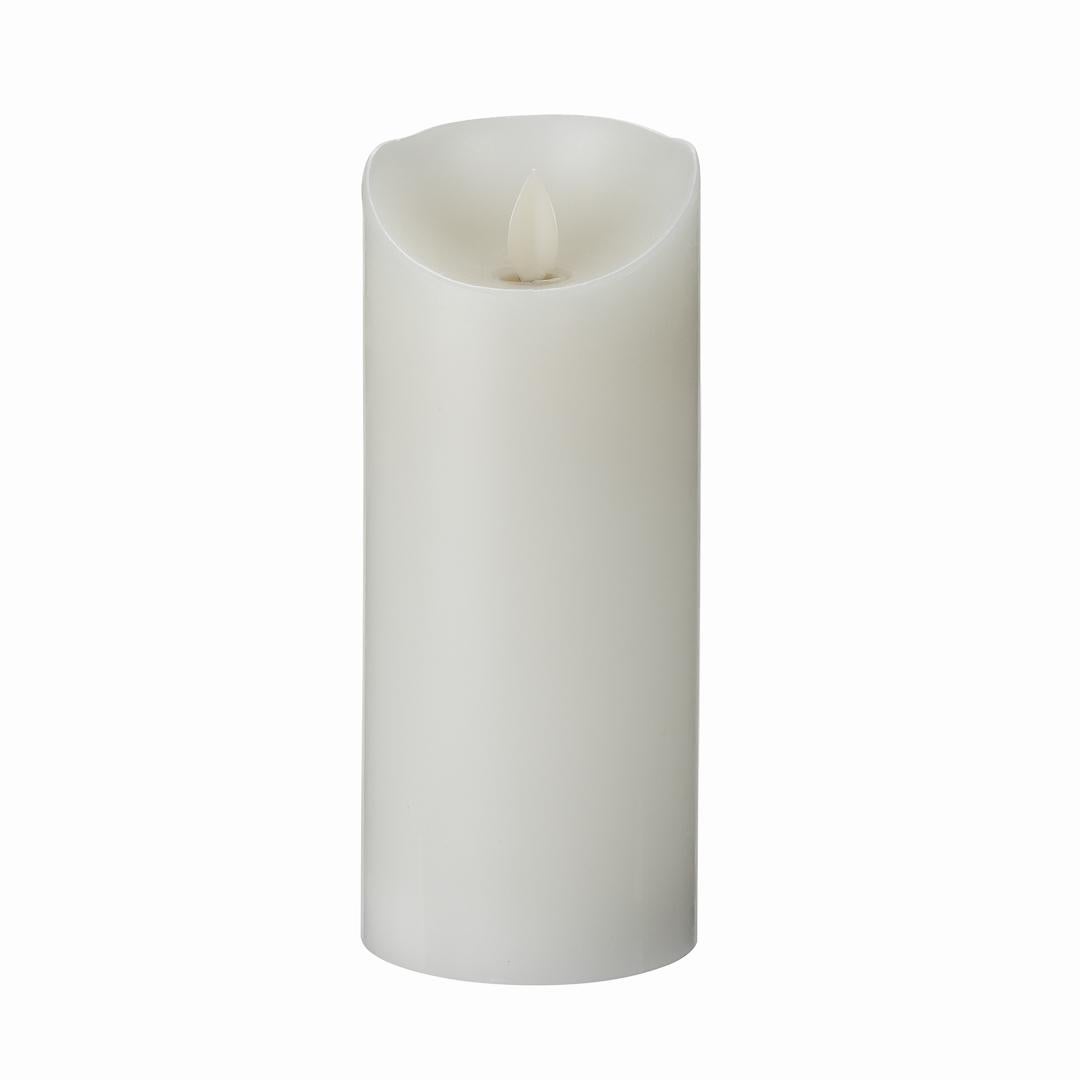 Candle, Pillar, Flameless, 3 x 7 Inch, White, Wax, Programmable,1 - 1 EACH
