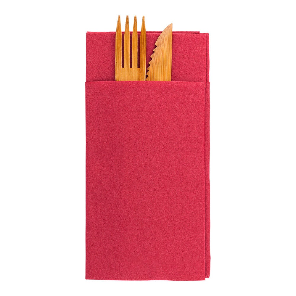 Napkins, Dinner, Burgundy, Kangaroo-Fold, 15.34 x 15.34 Inch,1 - 800 COUNT