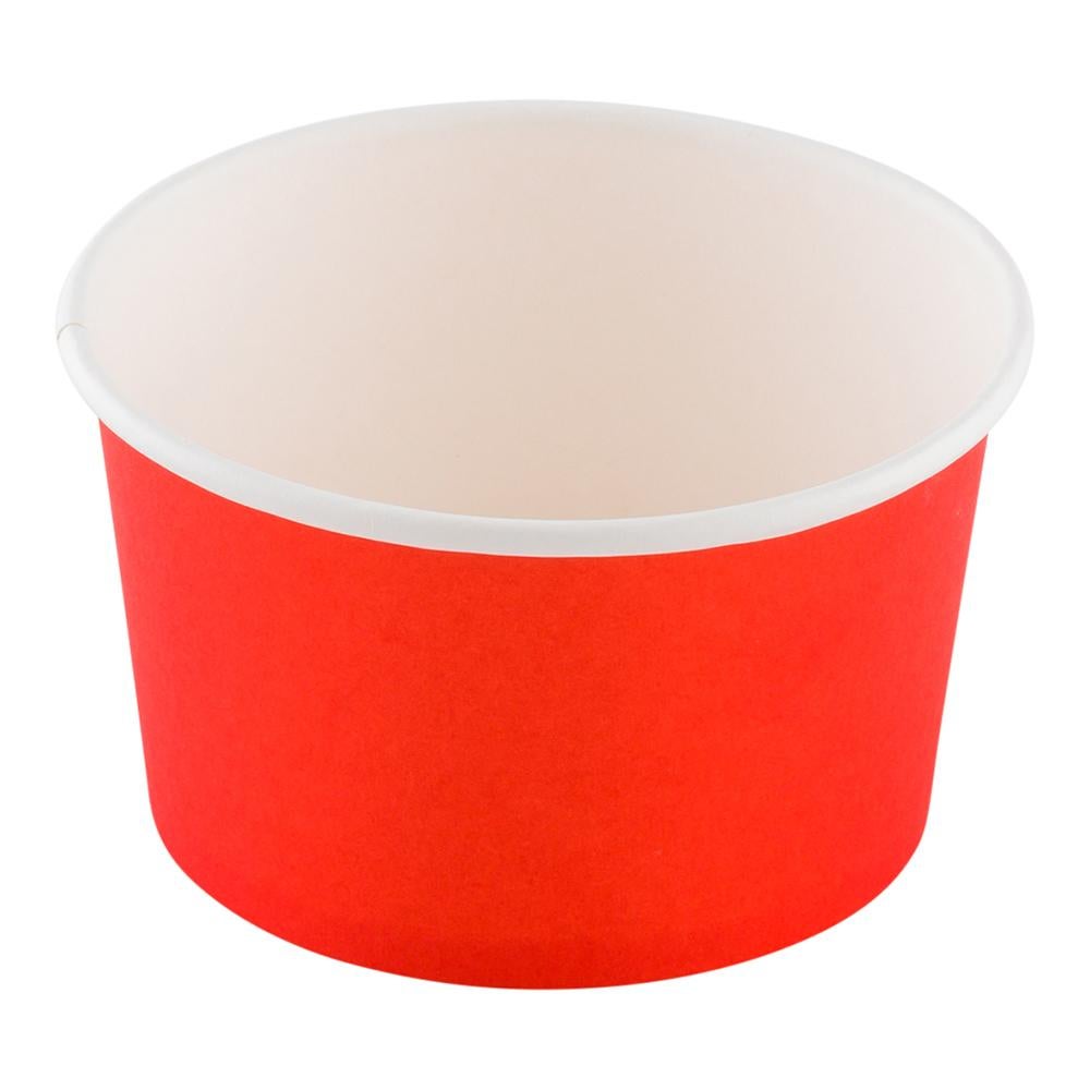 Cups, To-Go, 8 Ounce, Paper, Red, Round,1 - 50 COUNT