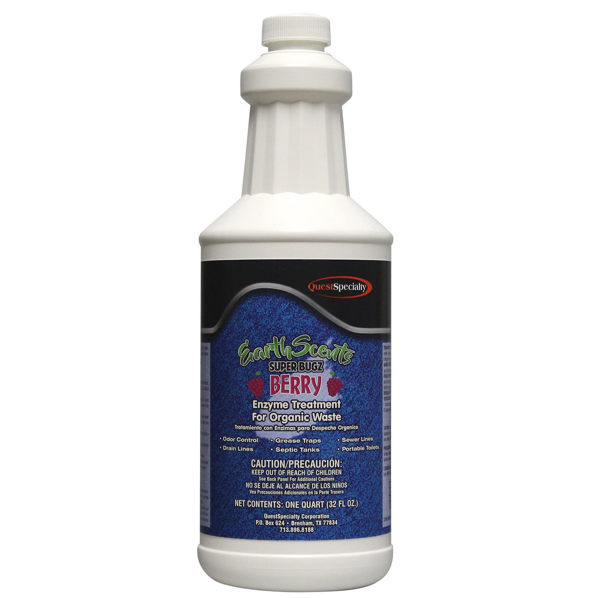 Drain Digestant, Bacterial, Berry, Earth Scents Superbugz, with Enzyme,12 - 1 QUART