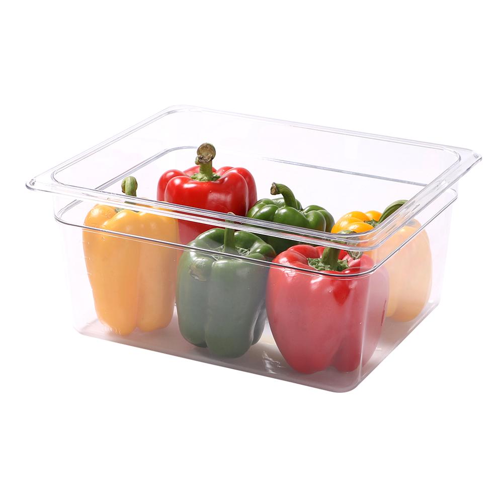 Pans, Food, Half-Size, Clear, Plastic, 8 Inch Deep,1 - 1 EACH