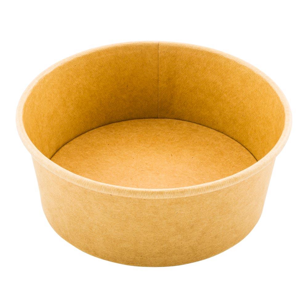 Containers, Salad, 25 Ounce, Paper, Kraft, Round, 6 x 2.50 Inch,1 - 50 COUNT