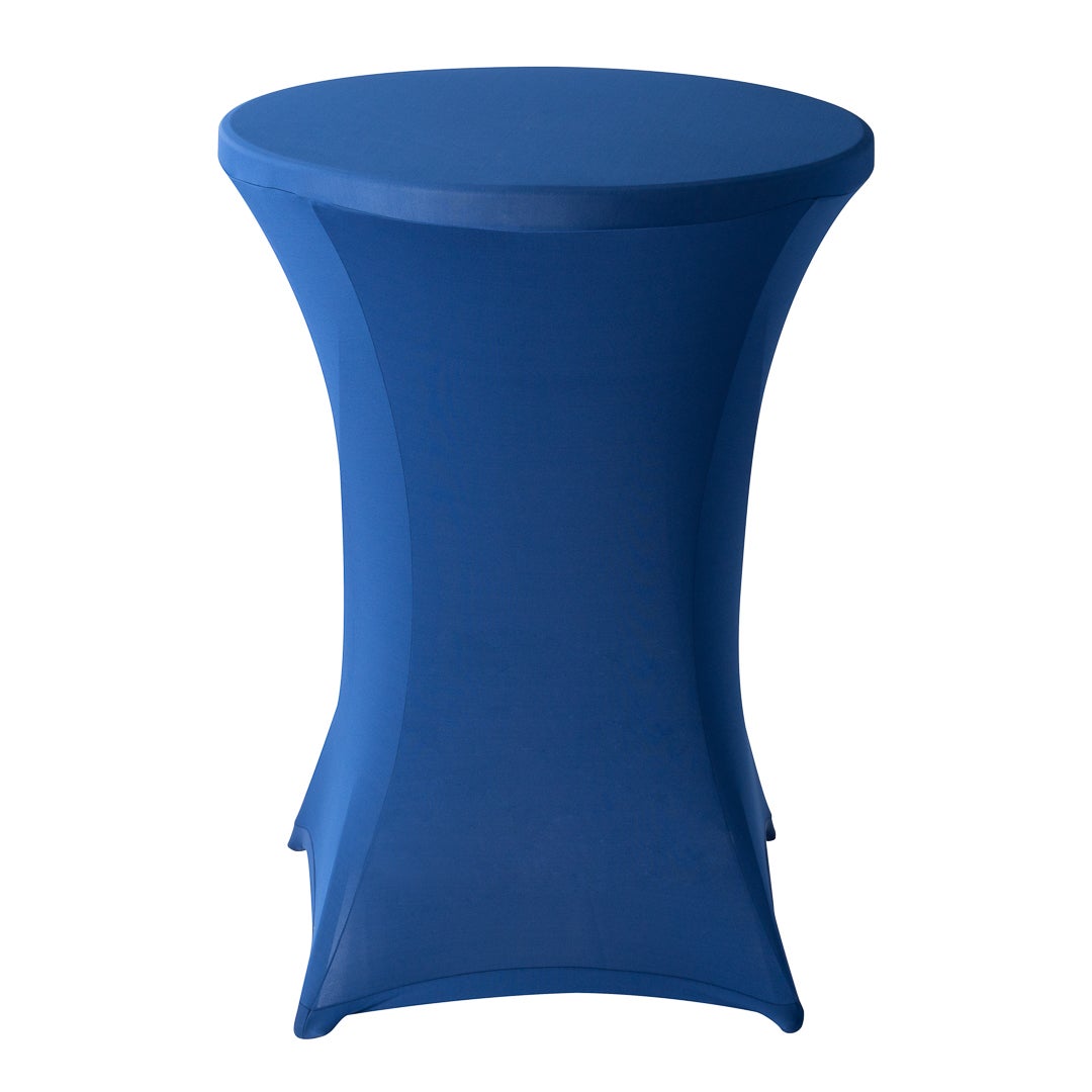 Table Covers, 32 Inch, Spandex, Blue, Round,1 - 10 COUNT