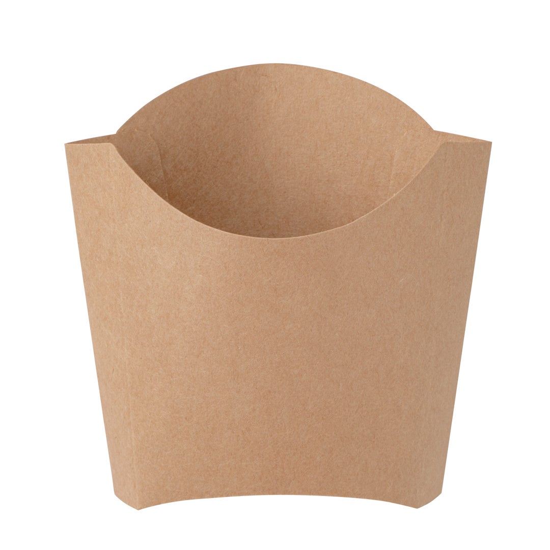Cups, Fry, 4.5 x 3.25 x 3.75 Inch, Paper, Kraft,1 - 100 COUNT