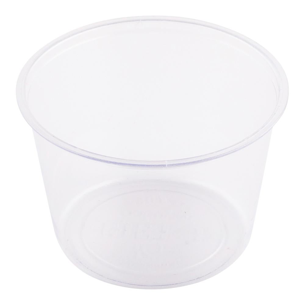 Cups, Portion, 4 Ounce, Plastic, Clear, Compostable,1 - 100 COUNT