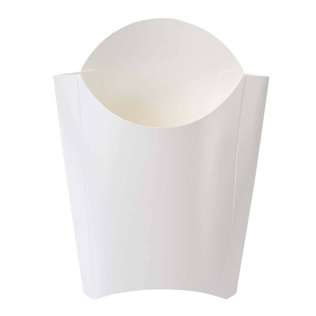 Cups, Fry, 4.75 x 3.5 x 5 Inch, Paper, White,1 - 100 COUNT