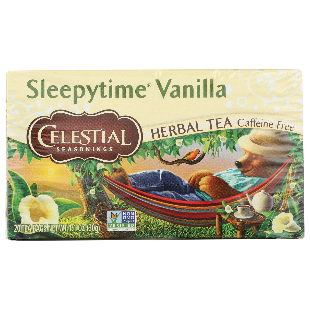 Tea, Herbal, Vanilla, Individually Wrapped with String,6 - 20 COUNT