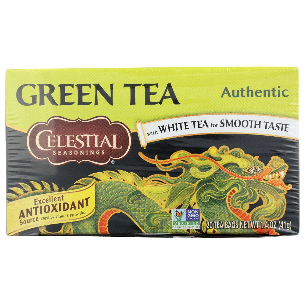 Tea, Green, with White Tea, Individually Wrapped with String,6 - 20 COUNT