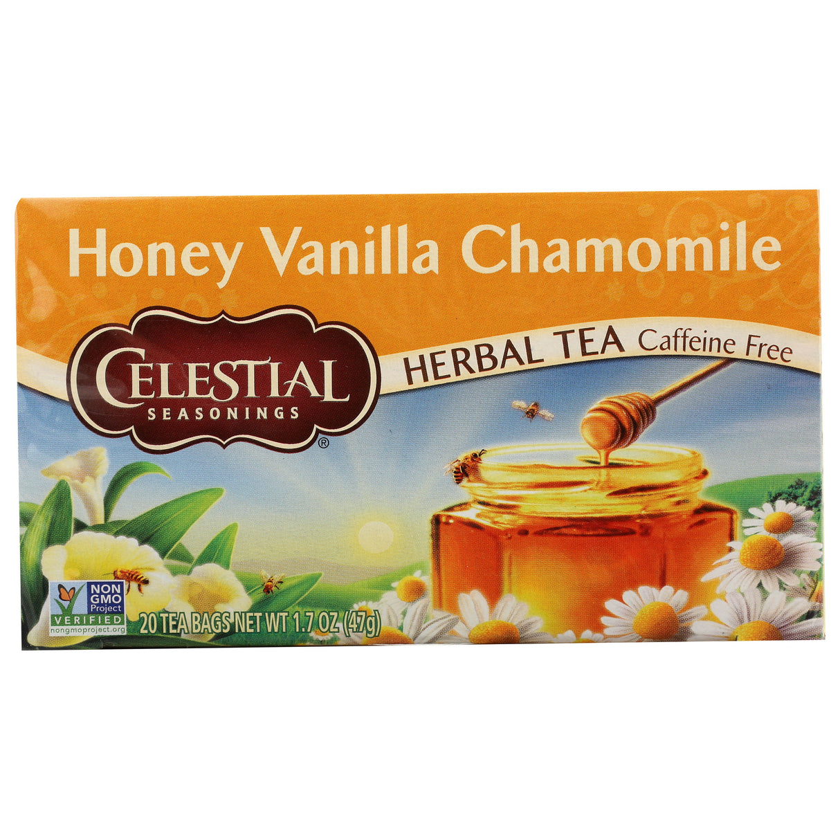 Tea, Herbal, Honey Vanilla Chamomile, Individually Wrapped with String,6 - 20 COUNT