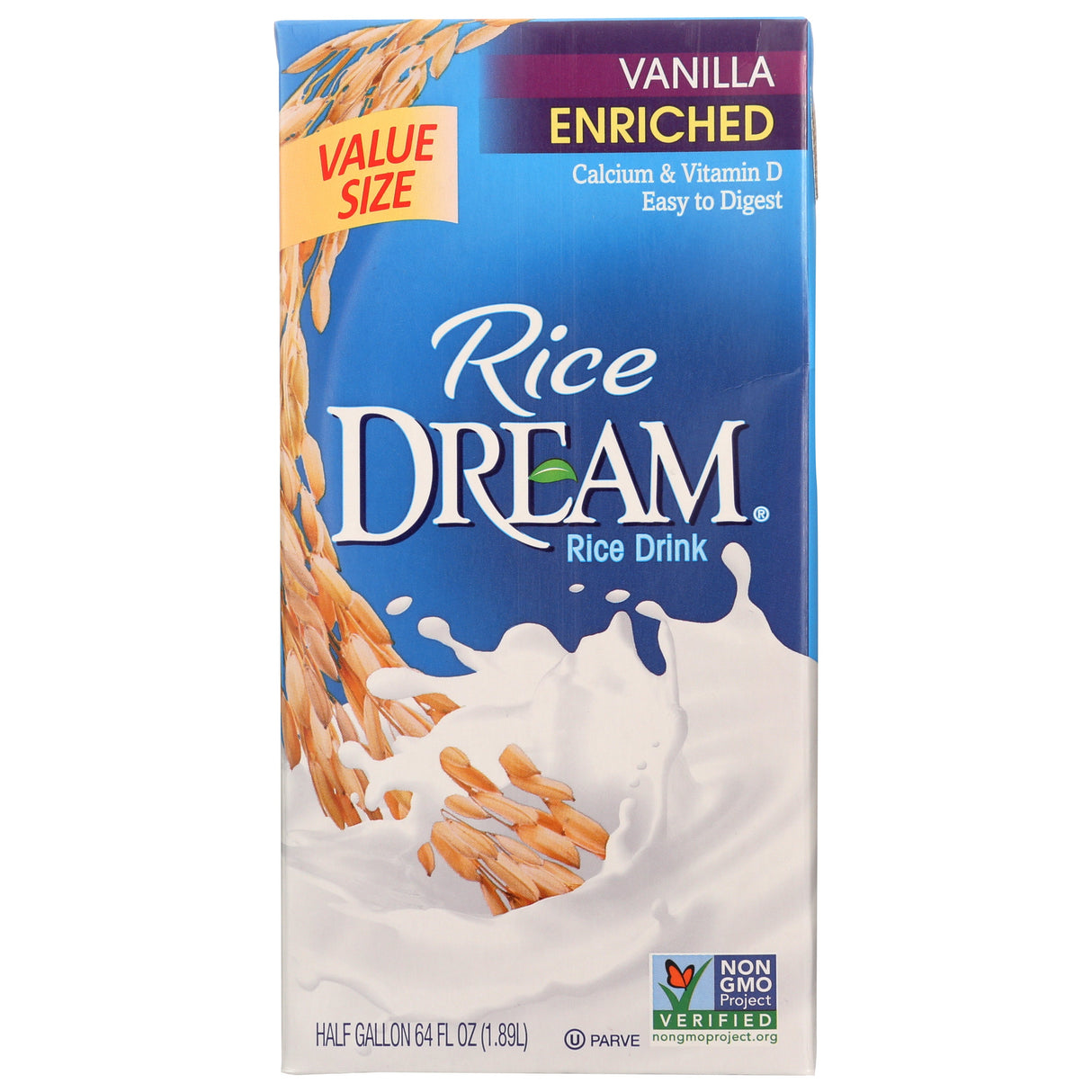 Milk, Rice, Vanilla, Shelf-Stable,8 - 64 FLUID