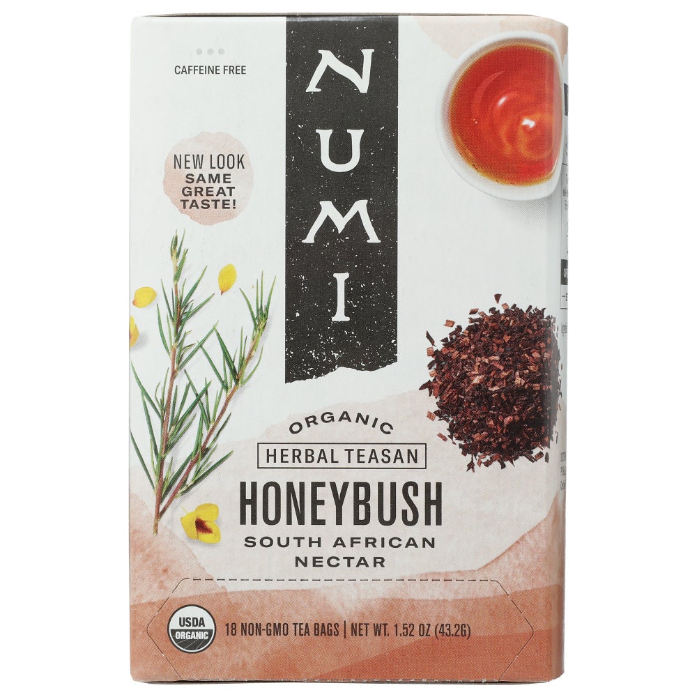 Tea, Herbal, Honeybush, Individually Wrapped with String,6 - 18 COUNT